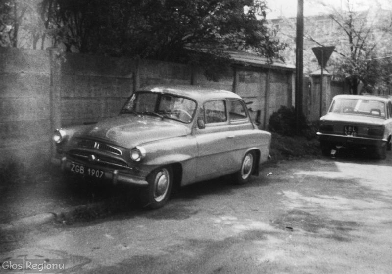 Skoda 440, FIAT 125p, Wschowa 1985