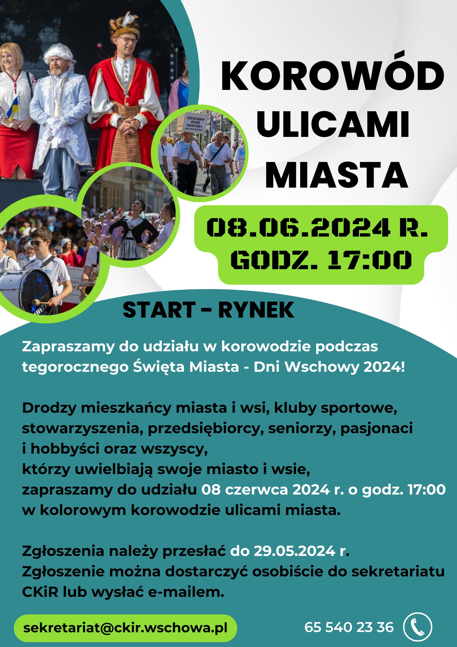 Plakat Korowodu na Dni Wschowy 2024